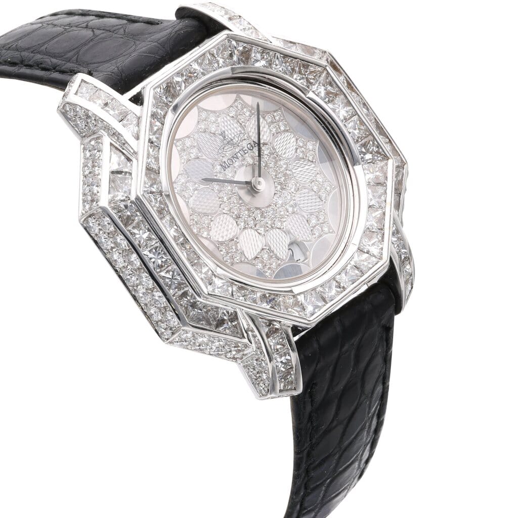 White Gold and Diamond Quartz Wristwatch