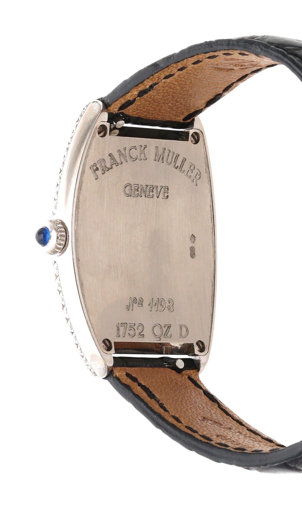Cintrée Curvex Diamond Ladies (Reference 1752QZD). A 29mm white gold diamond-set quartz wristwatch.