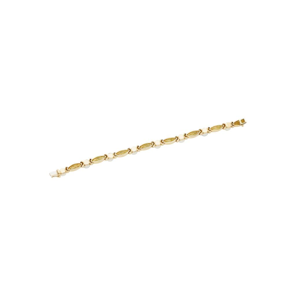 Gold and Cultured Pearl Bracelet