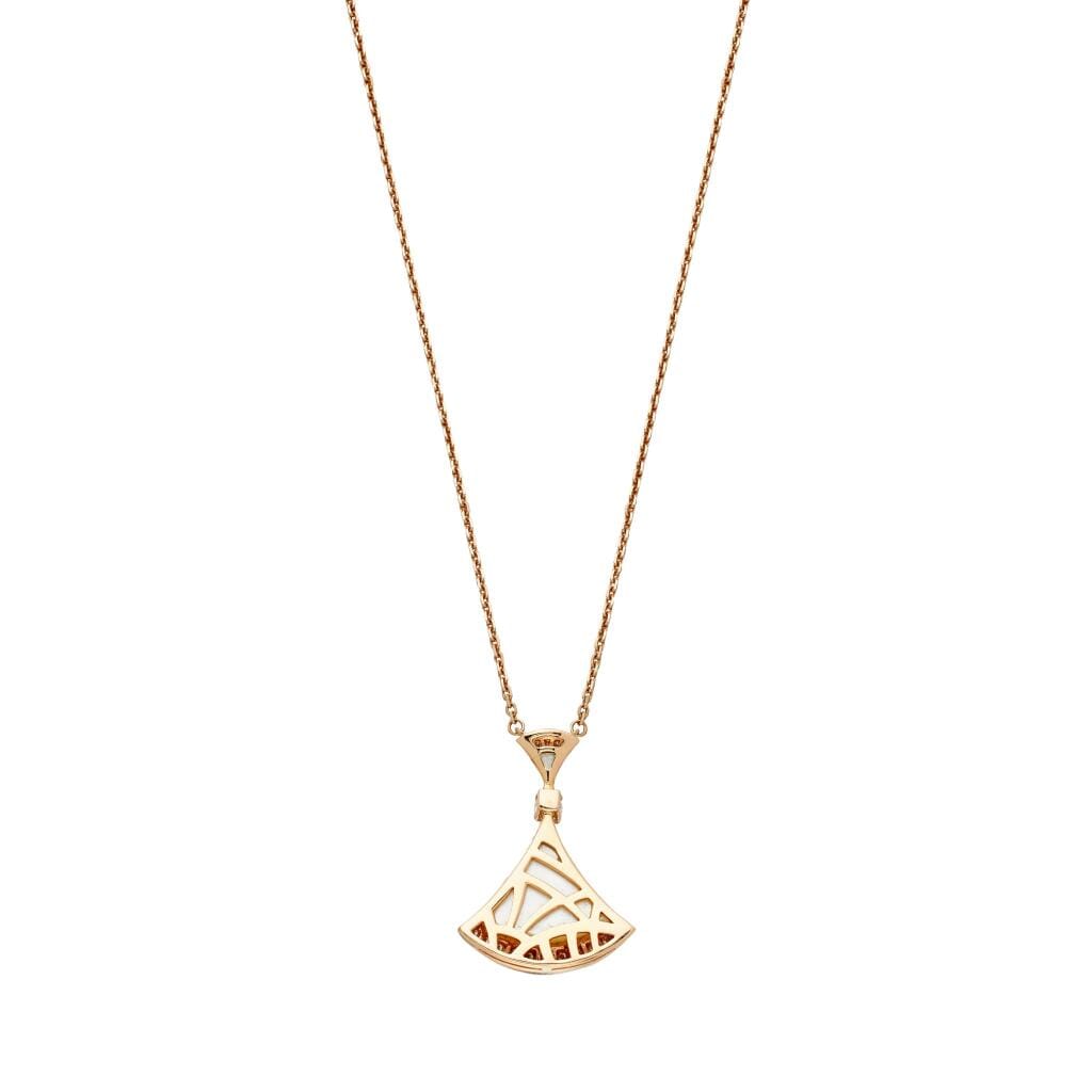 Rose Gold, Mother of Pearl and Diamond Diva’s Dream Pendant Necklace