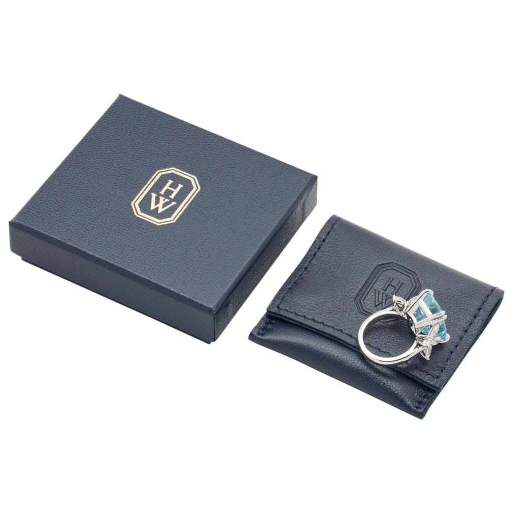 Platinum, 9.15ct Aquamarine and Diamond Marquesa Ring