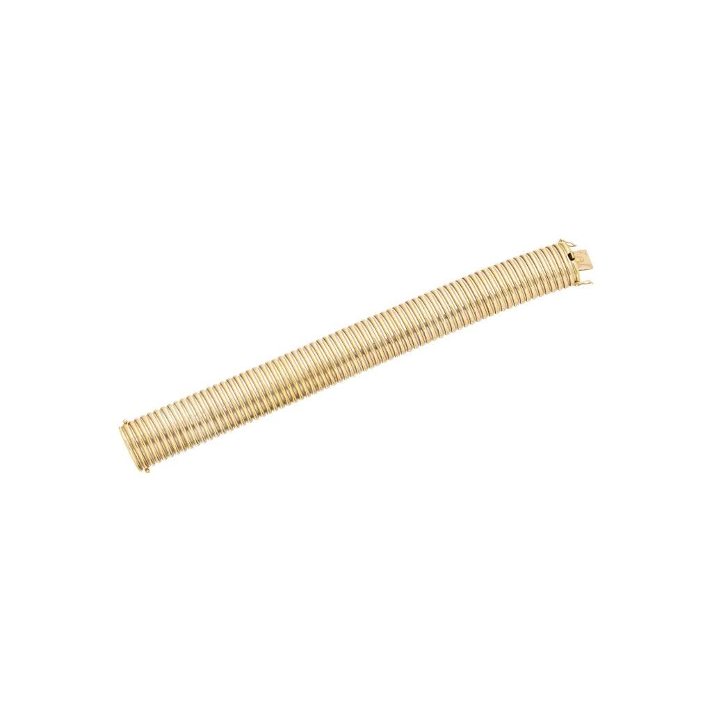 Vintage Gold and Stainless Steel Tubogas Bracelet