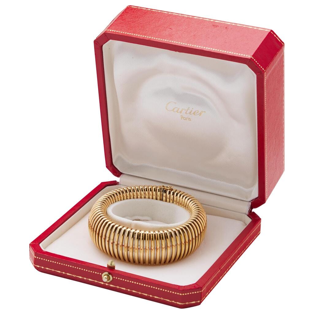 Vintage Gold and Stainless Steel Tubogas Bracelet