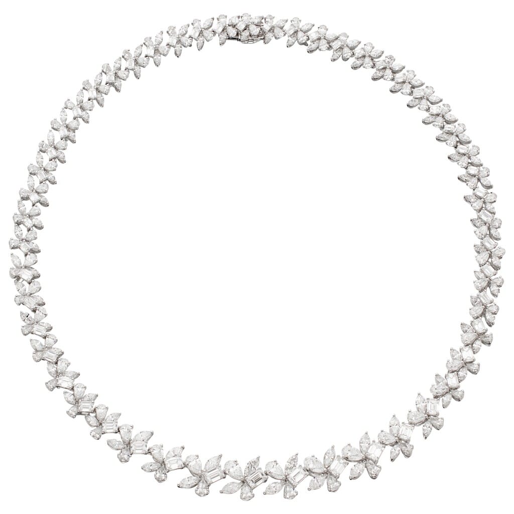 White Gold and 32.30ctw Diamond Collar Necklace