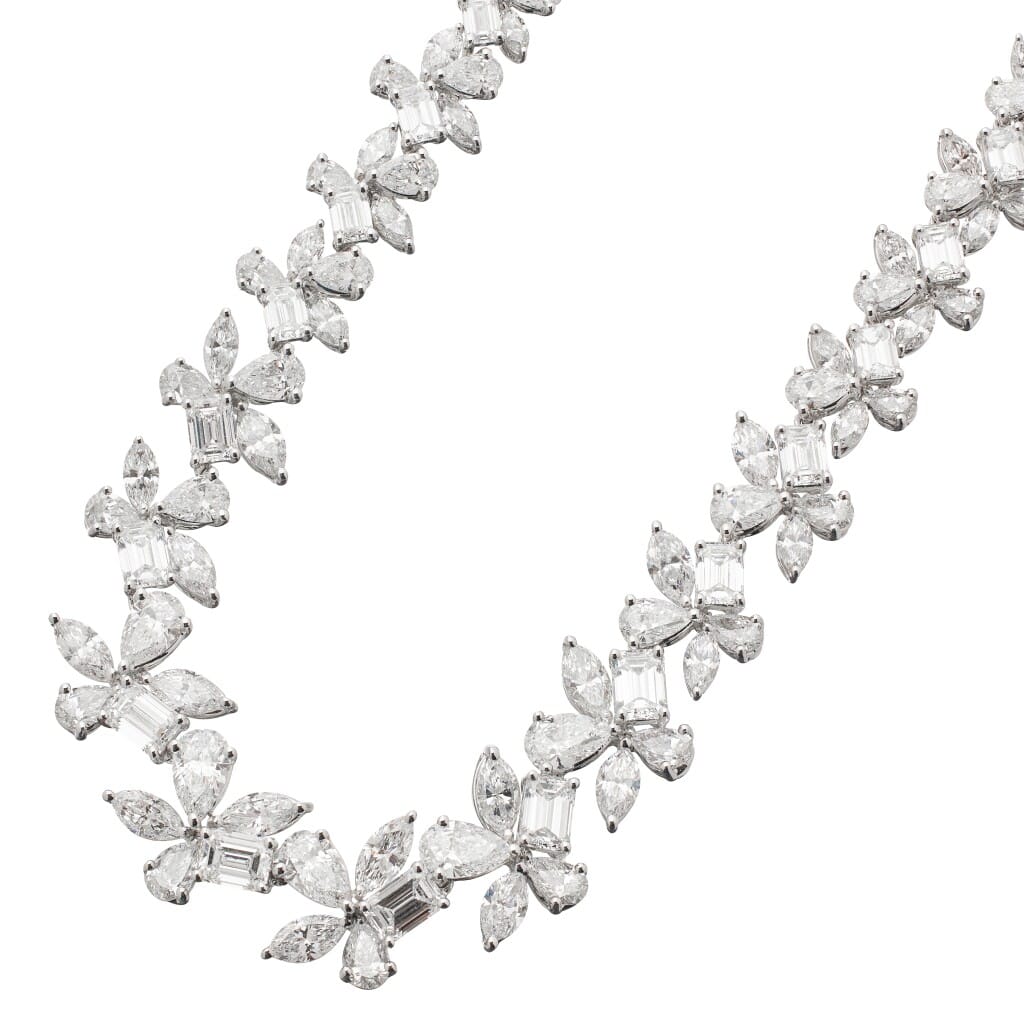 White Gold and 32.30ctw Diamond Collar Necklace