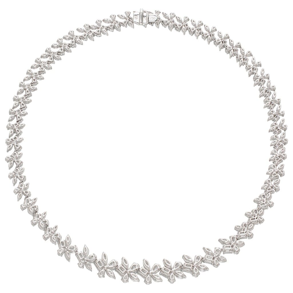 White Gold and 32.30ctw Diamond Collar Necklace