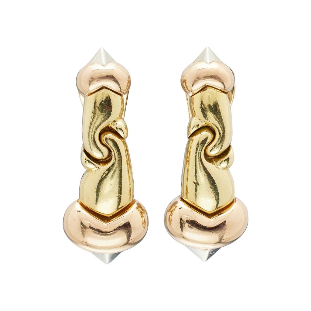 Gold, White Gold and Rose Gold Earclips