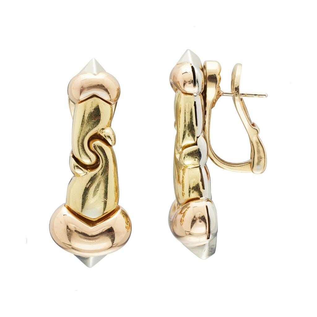 Gold, White Gold and Rose Gold Earclips