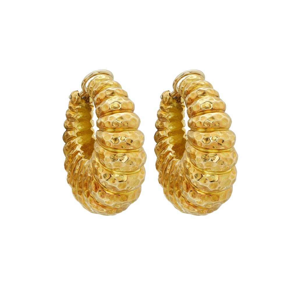 Gold Hoop Earclips
