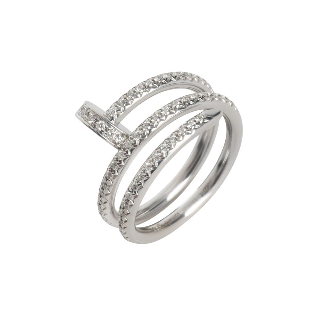 White Gold and Diamond Juste Un Clou Double Ring