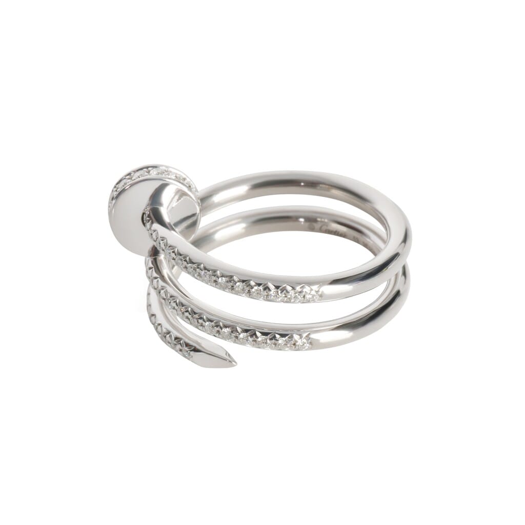 White Gold and Diamond Juste Un Clou Double Ring