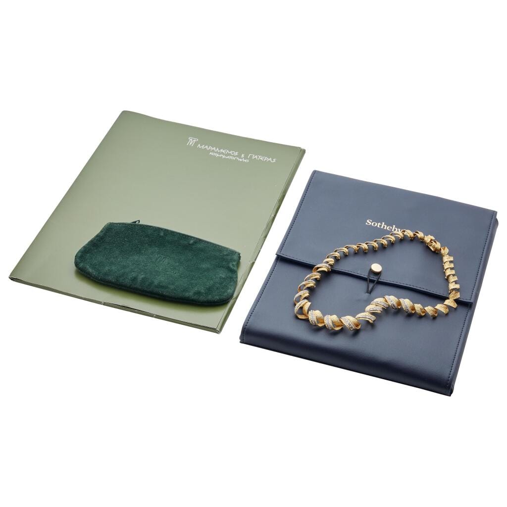 Gold, White Gold and Diamond Necklace