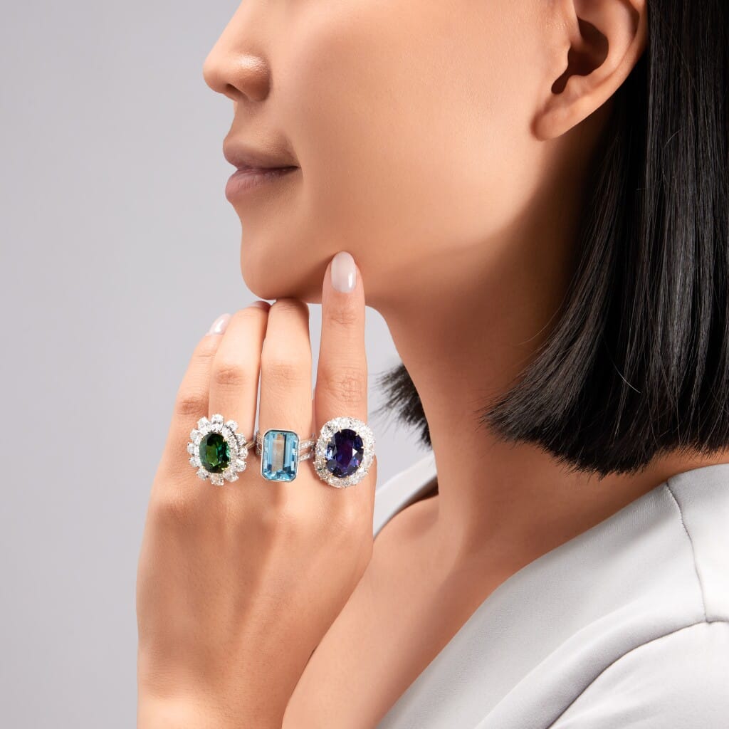 Platinum, 6.45ct Tourmaline and Diamond Ring