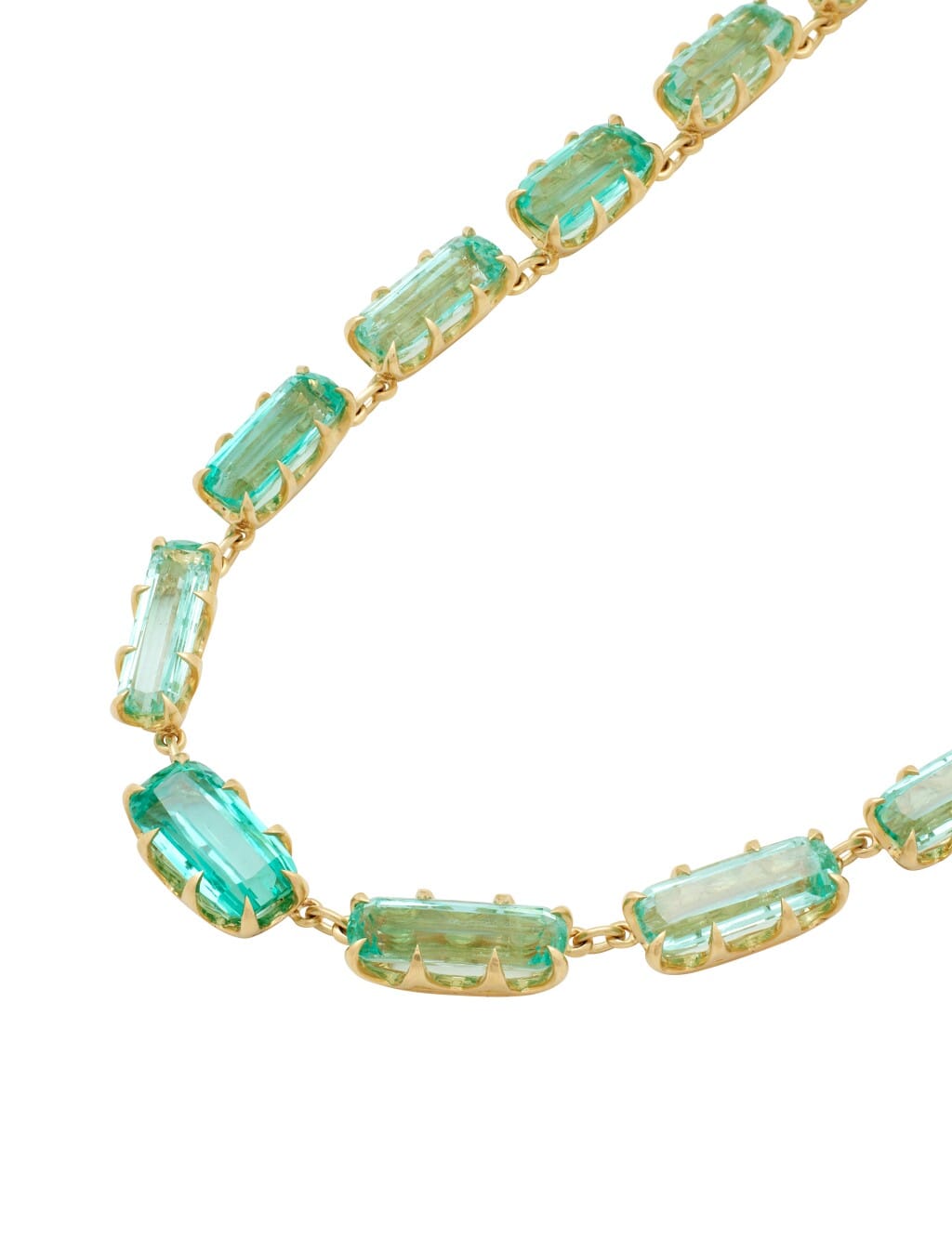 Gold and Emerald Necklace
