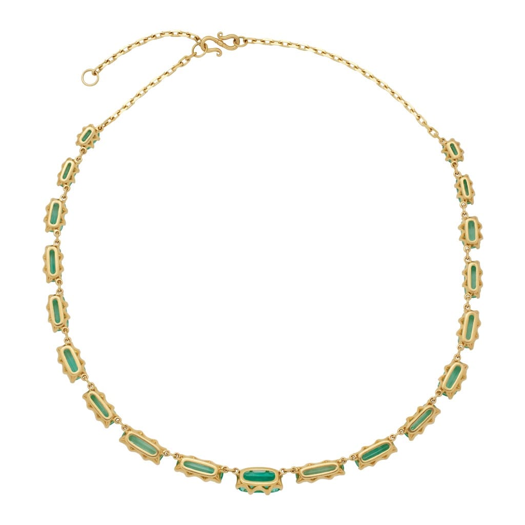 Gold and Emerald Necklace
