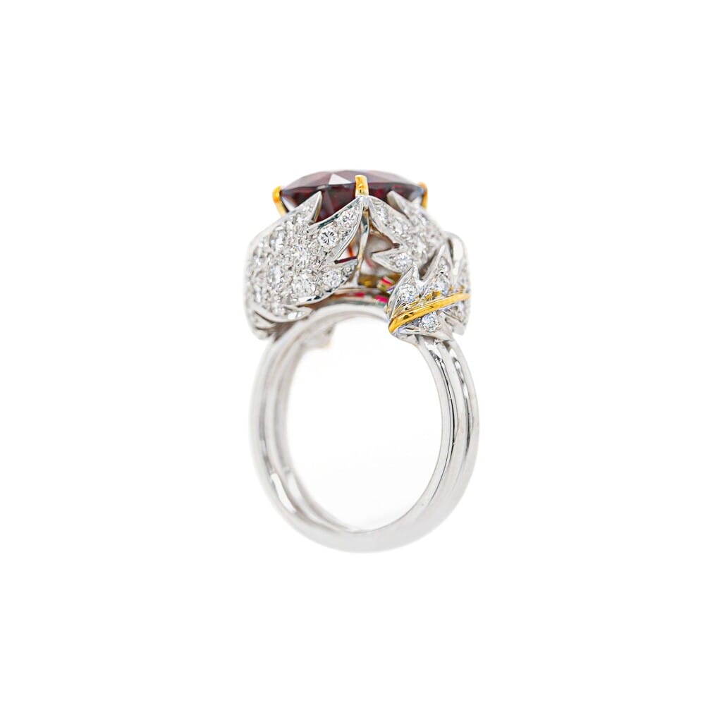 White Gold, Gold, 5.94ct Mozambique Ruby and Diamond Ring