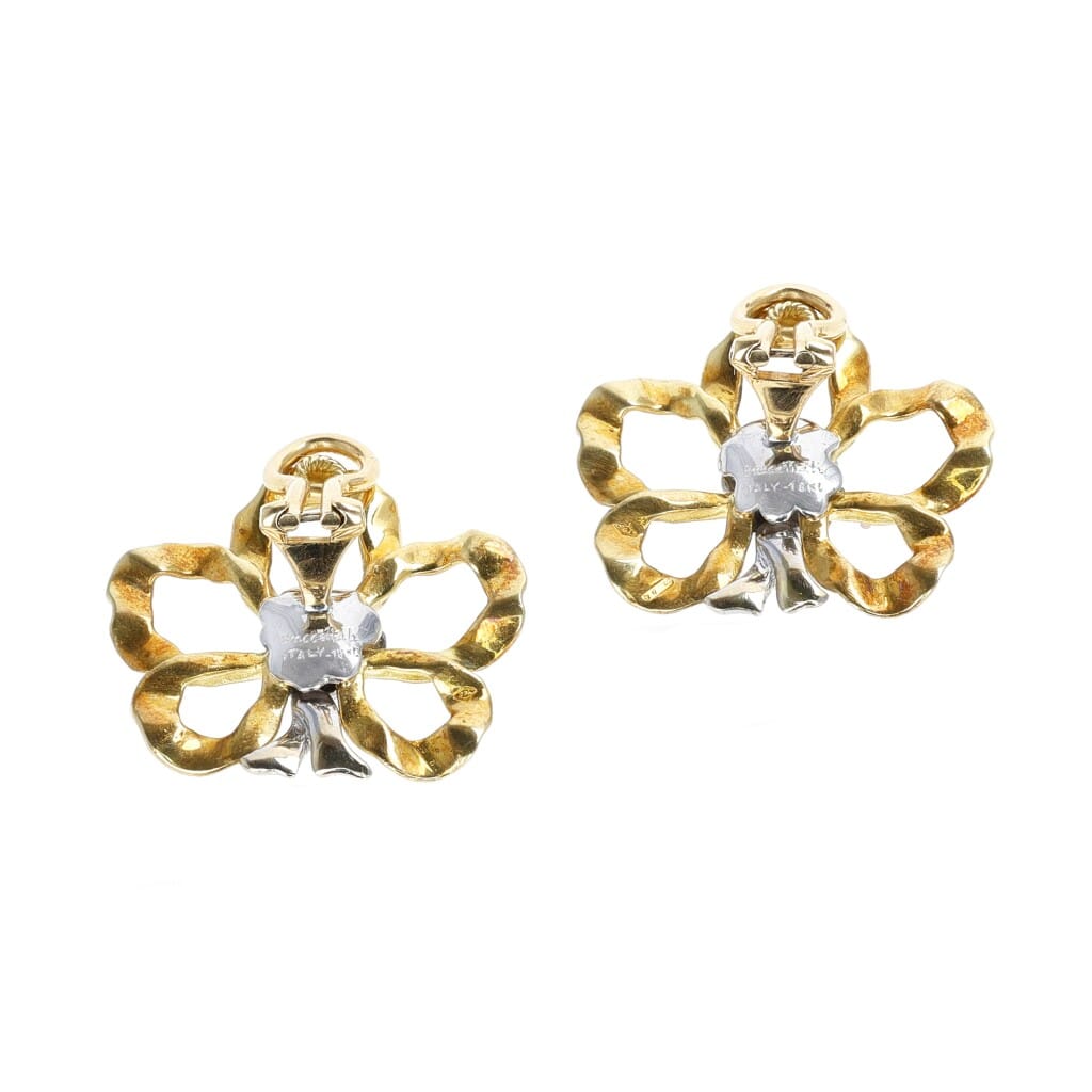 Gold and White Gold Necklace Demi Parure