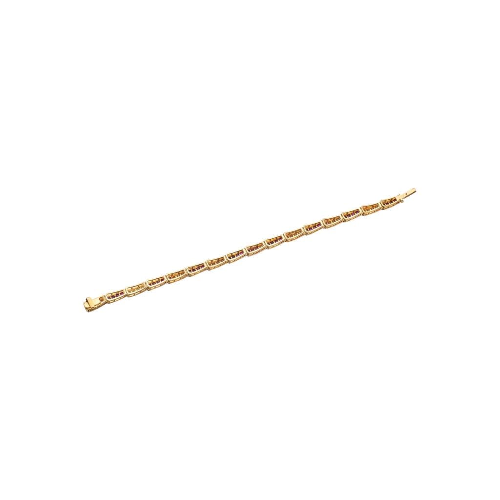 Gold, Ruby and Diamond Bracelet