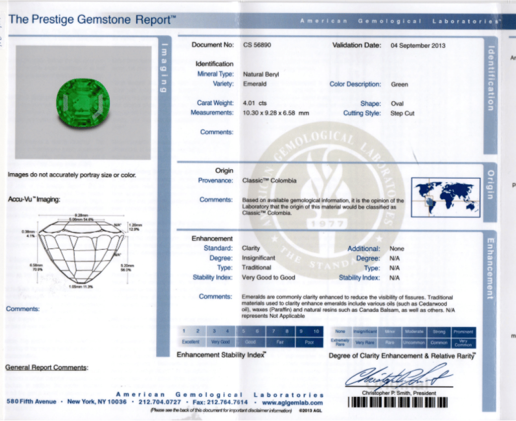 Platinum, 4.01ct Colombian Emerald and Diamond Ring