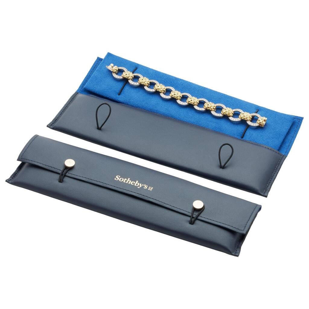 Gold, White Gold and Diamond Link Bracelet