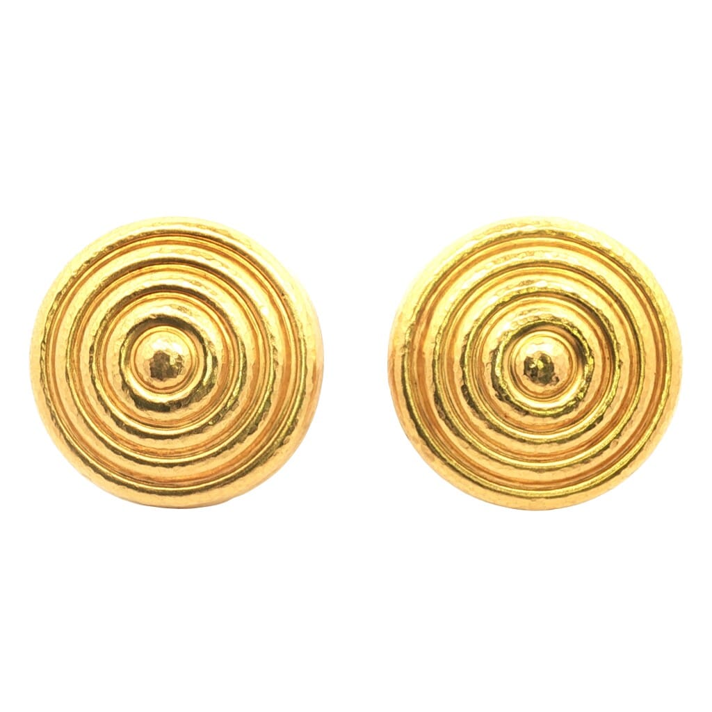 Gold Swirl Earclips