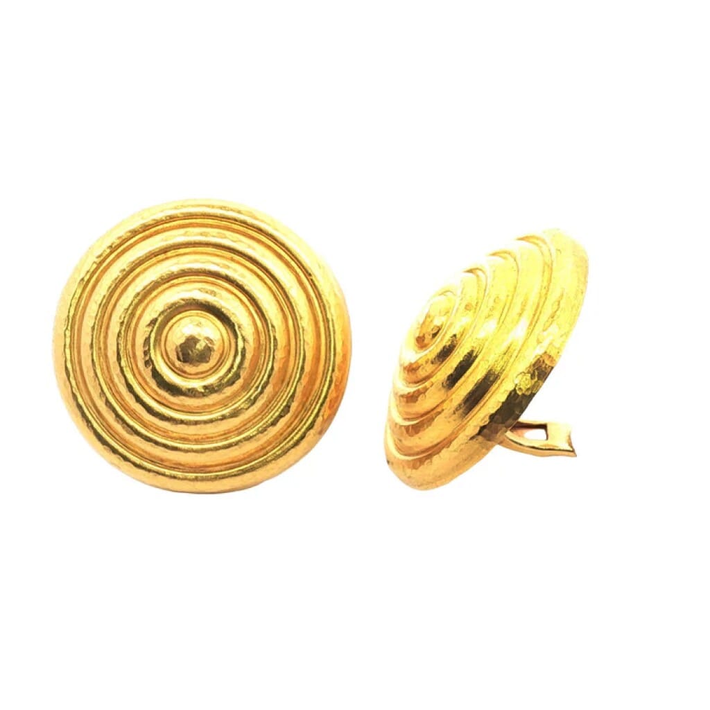 Gold Swirl Earclips