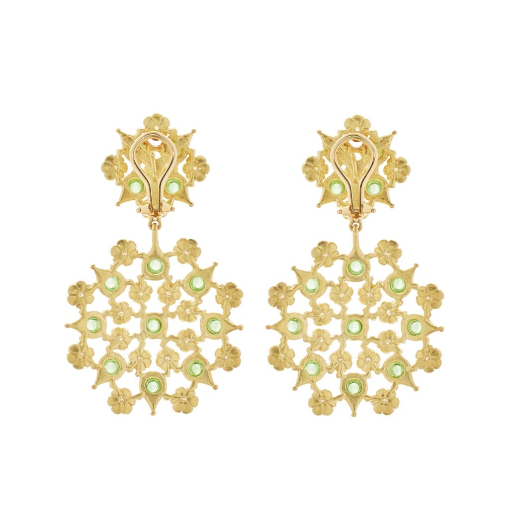 Gold, Peridot and Diamond Demi Parure