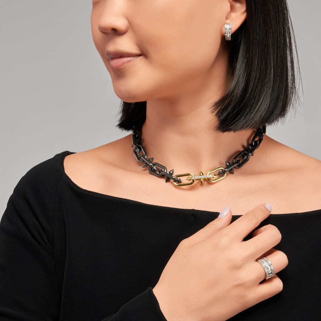 Gold, Titanium and Diamond Tiffany Titan by Pharrell Williams Necklace