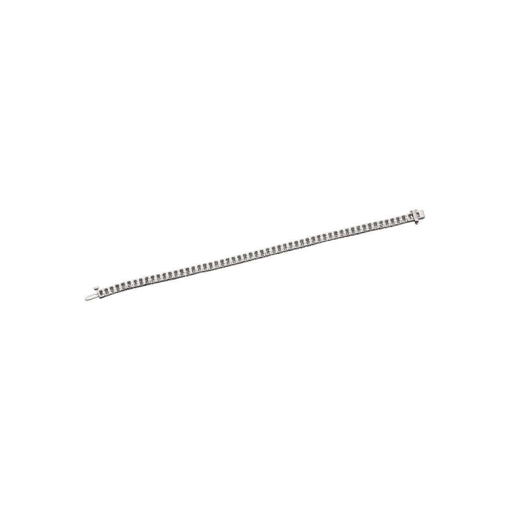 White Gold and 11.00ctw Emerald Cut Diamond Tennis Bracelet