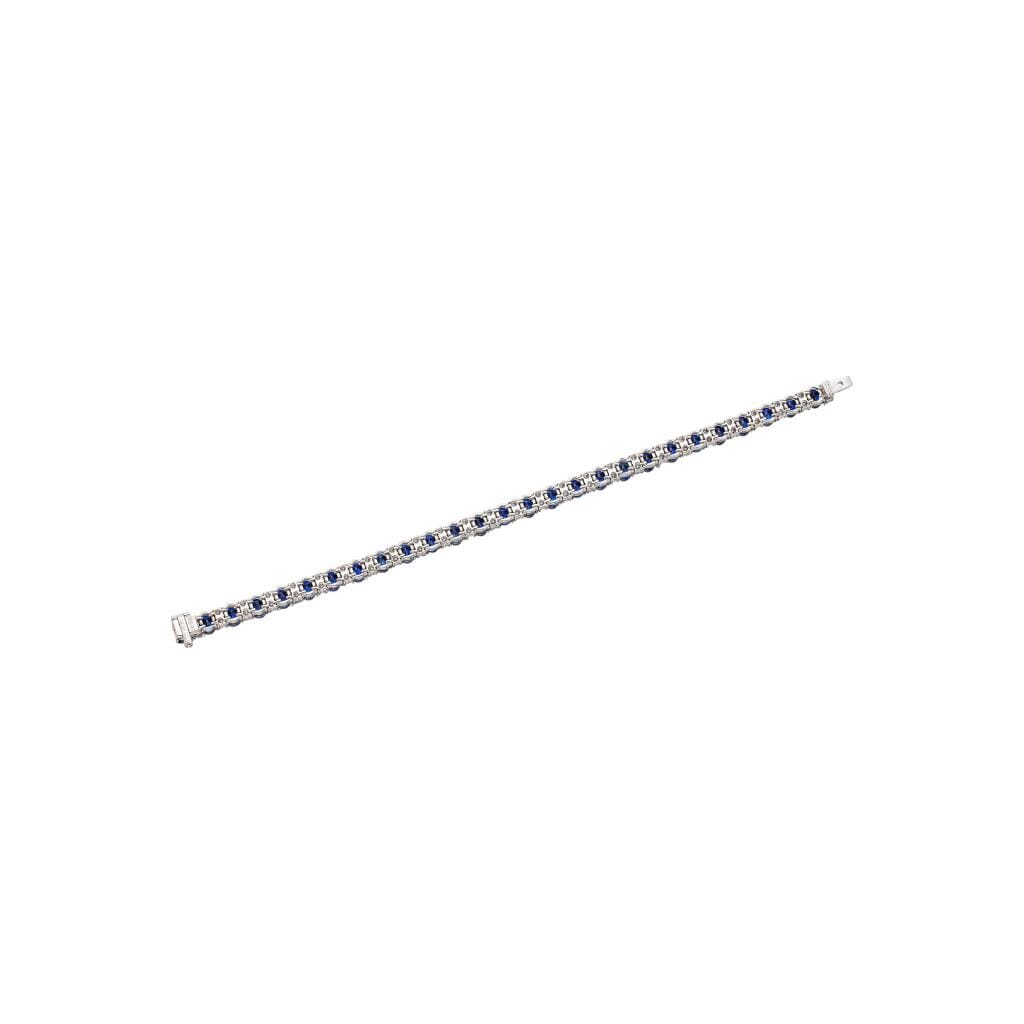 White Gold, 13.38ctw Sapphire and Diamond Bracelet