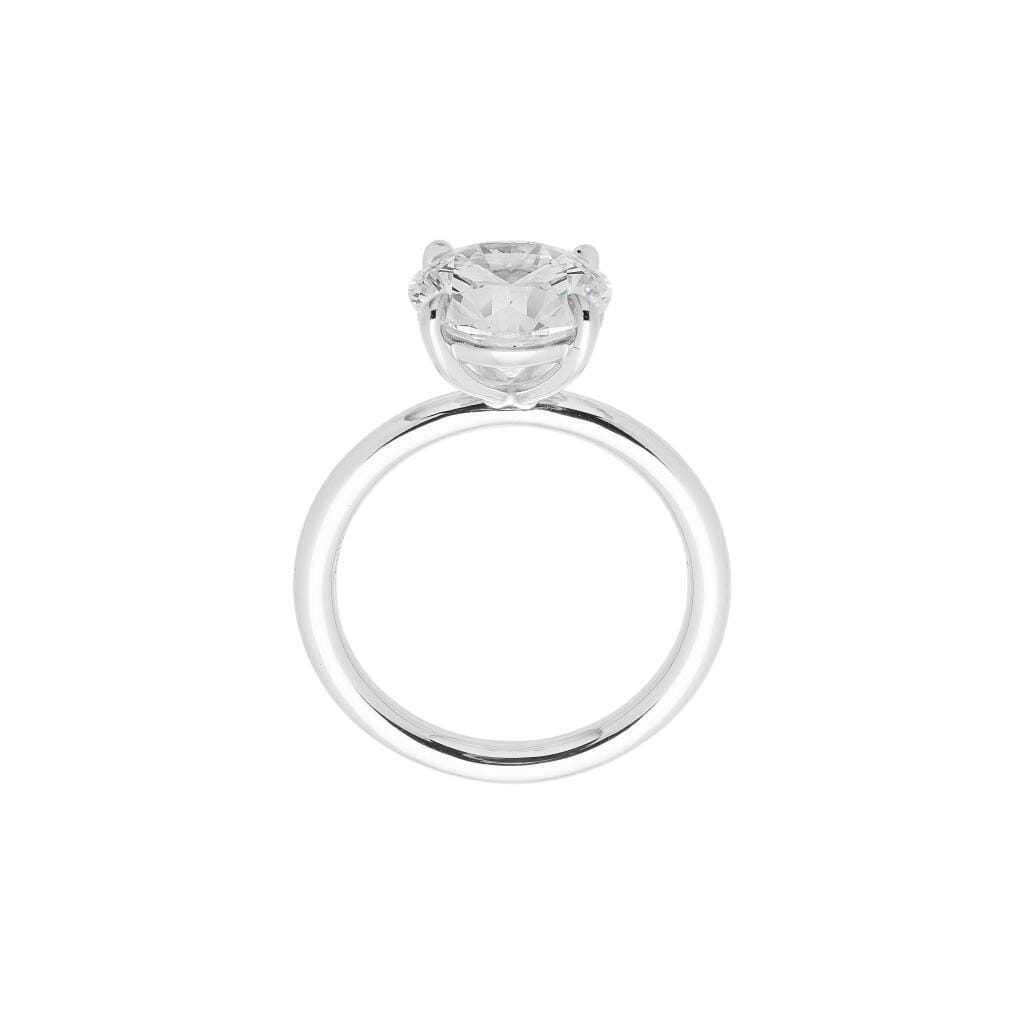 Platinum and 3.06ct Round Brilliant Cut Diamond Engagement Ring