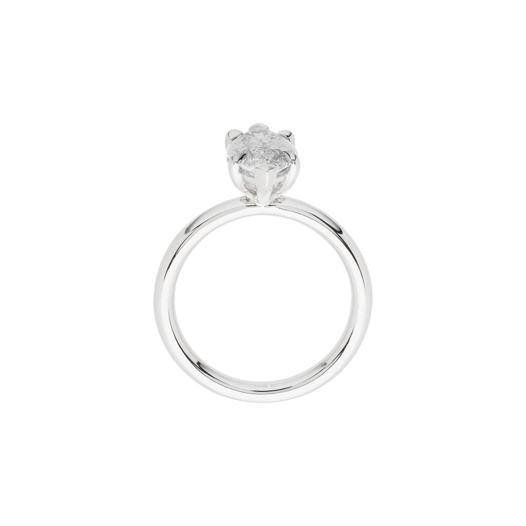 Platinum and 2.00ct Marquise Cut Diamond Engagement Ring