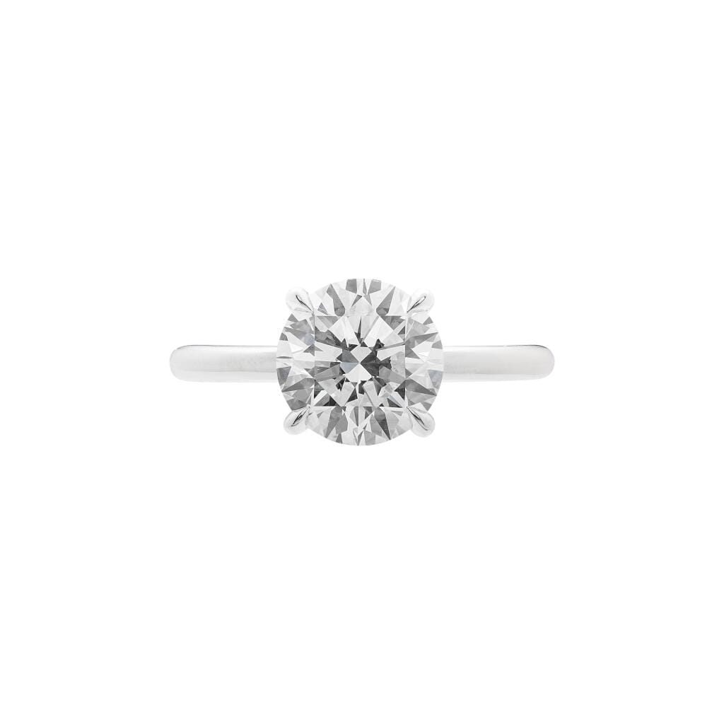 Platinum and 2.09ct Round Brilliant Cut Diamond Engagement Ring
