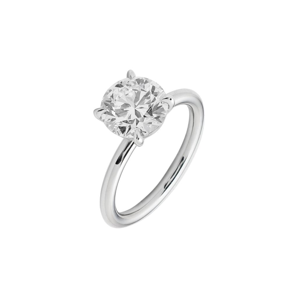 Platinum and 2.09ct Round Brilliant Cut Diamond Engagement Ring