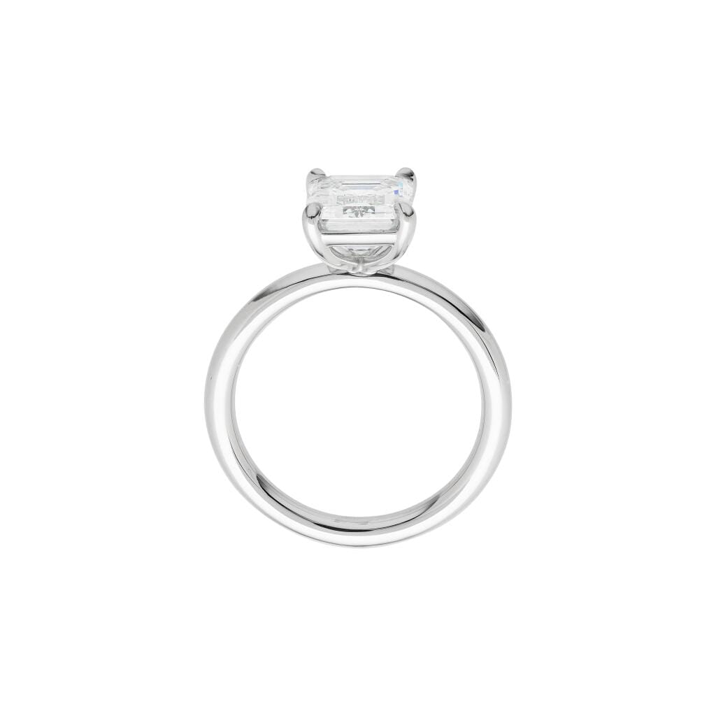 Platinum and 2.05ct Emerald Cut Diamond Engagement Ring