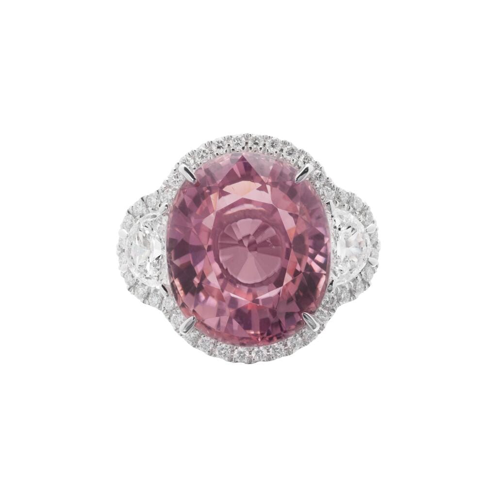 White Gold, 10.30ct Tourmaline and Diamond Ring