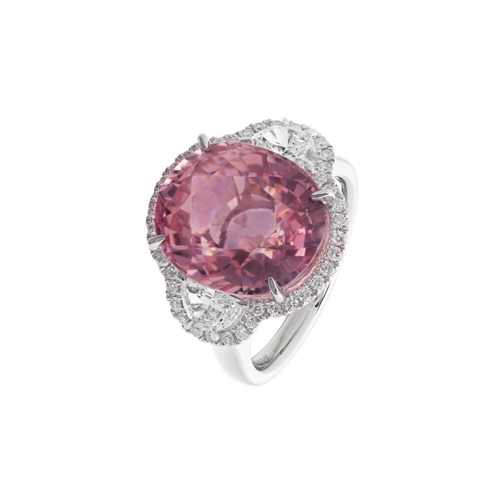 White Gold, 10.30ct Tourmaline and Diamond Ring