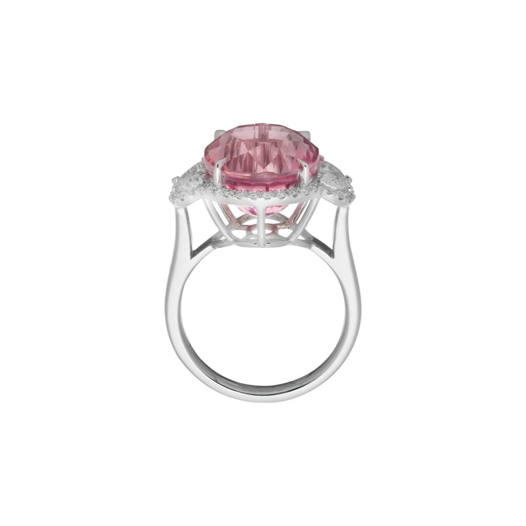 White Gold, 10.30ct Tourmaline and Diamond Ring