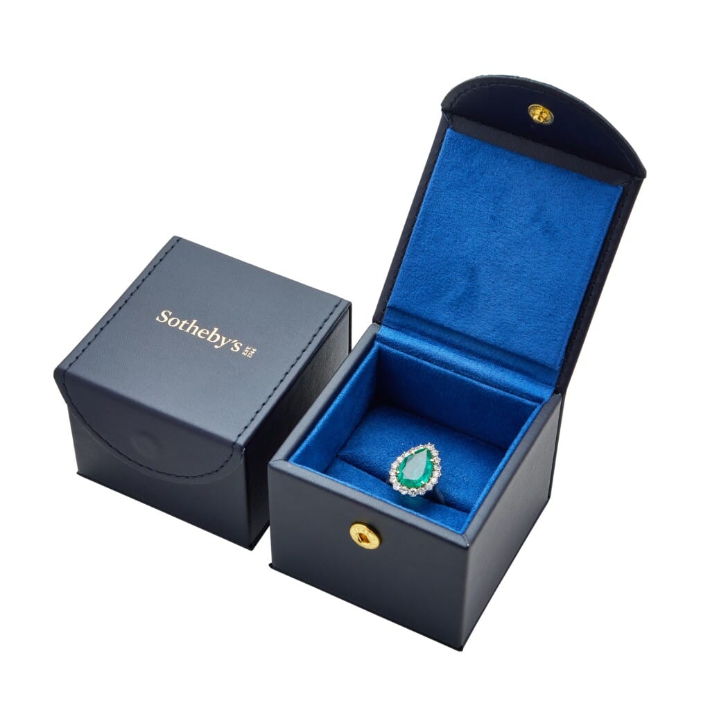Gold, Platinum, 3.64ct Colombian Emerald and Diamond Ring