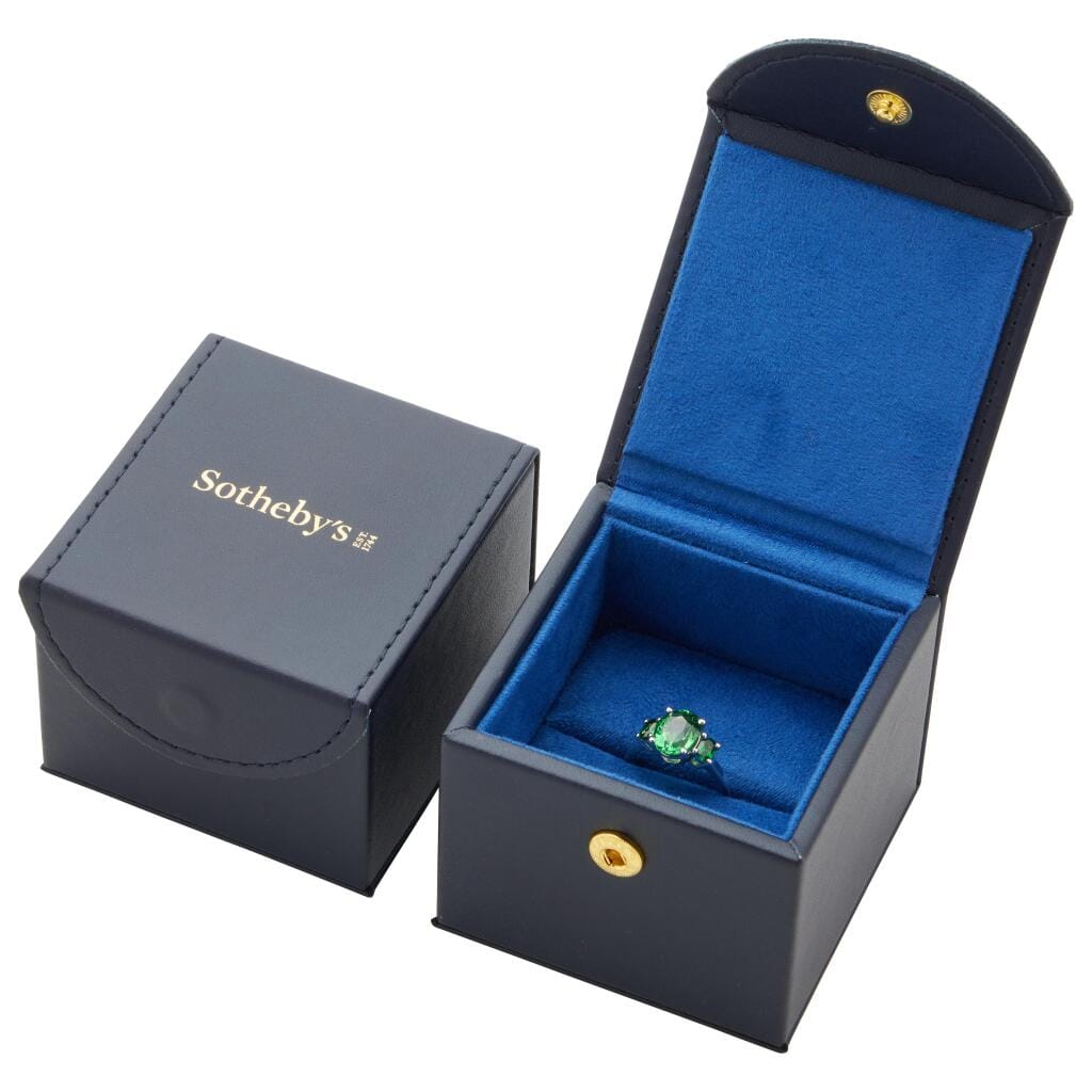 White Gold, 3.14ct Tsavorite Garnet and Tsavorite Garnet Ring