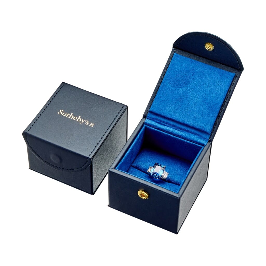 Platinum, 9.76ct Ceylon Sapphire and Diamond Ring