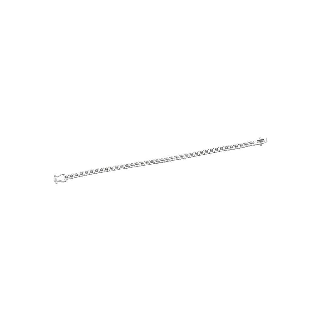 White Gold and 11.70ctw Round Briliant Cut Diamond Tennis Bracelet