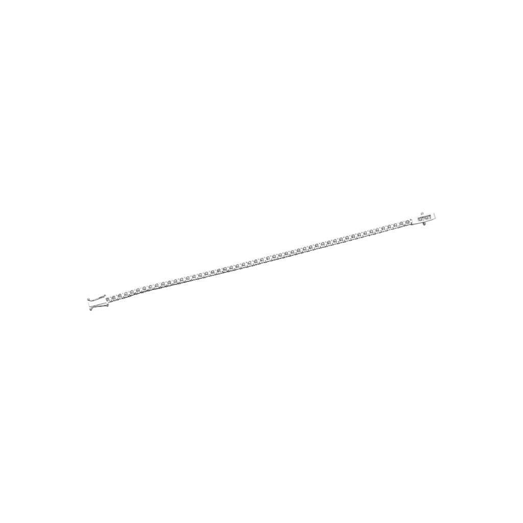White Gold and 5.00ctw Round Brilliant Cut Diamond Tennis Bracelet