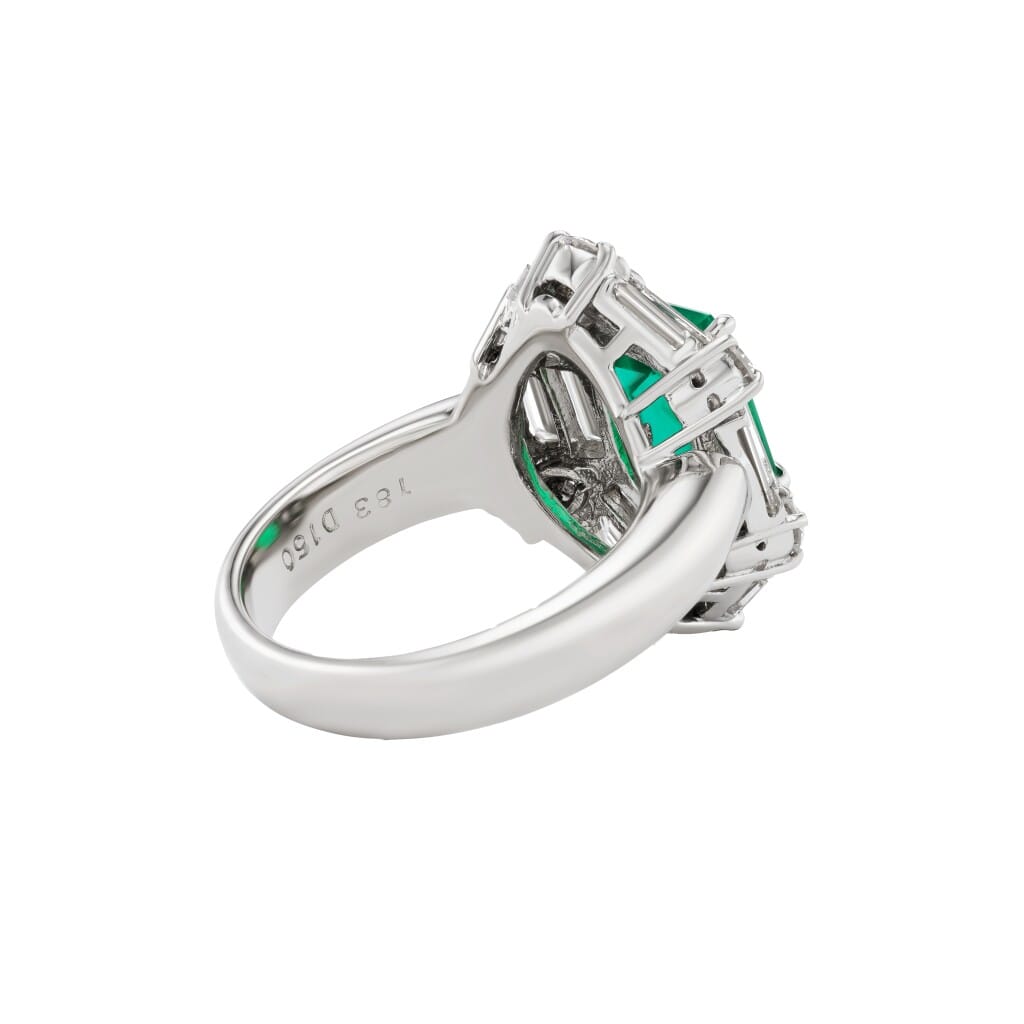 Platinum, 1.83ct Colombian Emerald and Diamond Ring