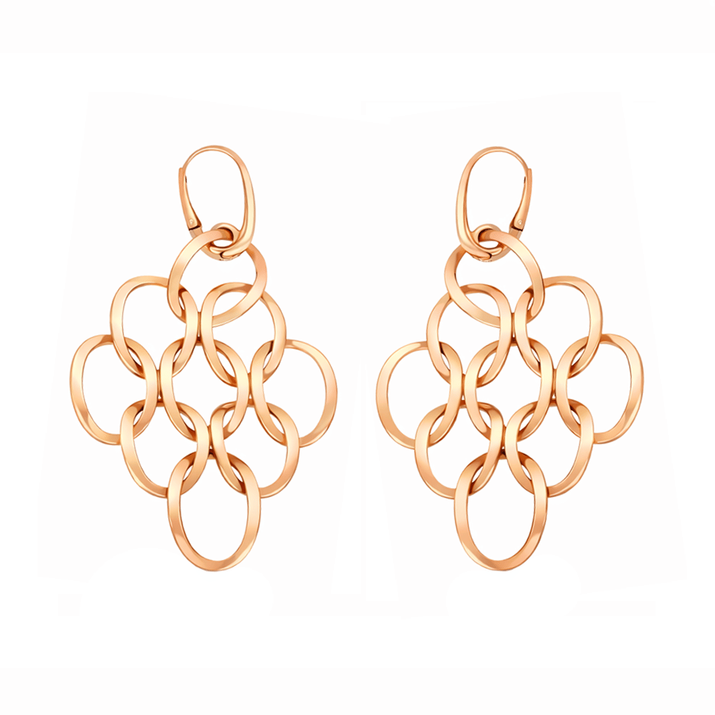 Gold Link Earrings