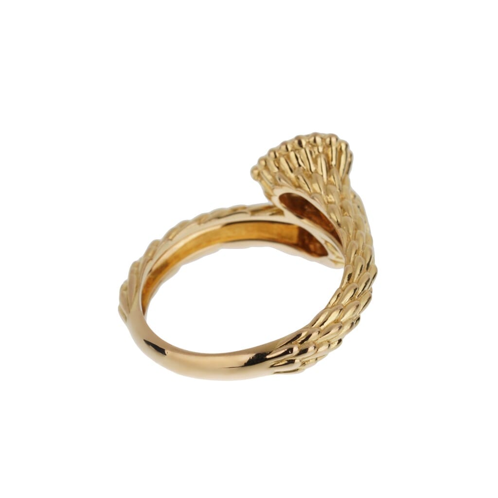 Gold and Diamond Serpent Bohème Toi Et Moi Ring