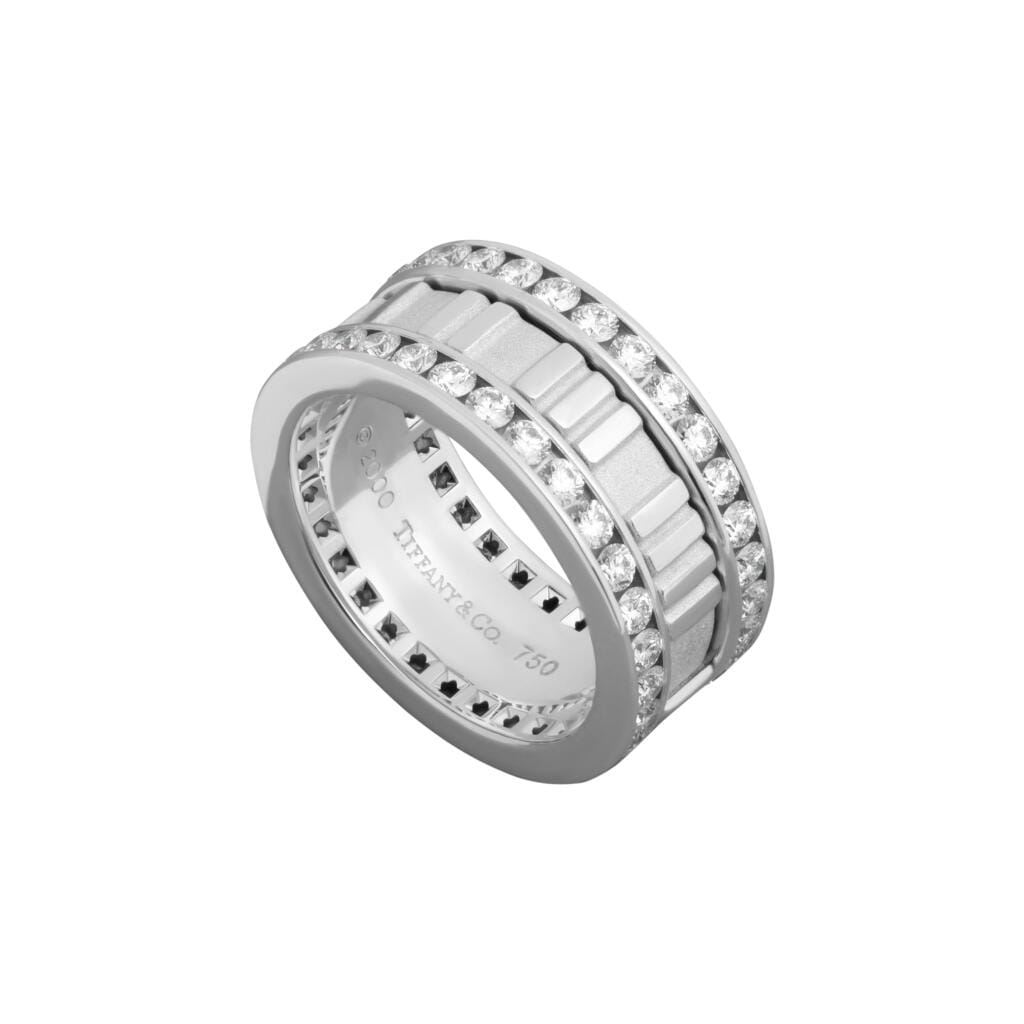 White Gold and Diamond Atlas Ring