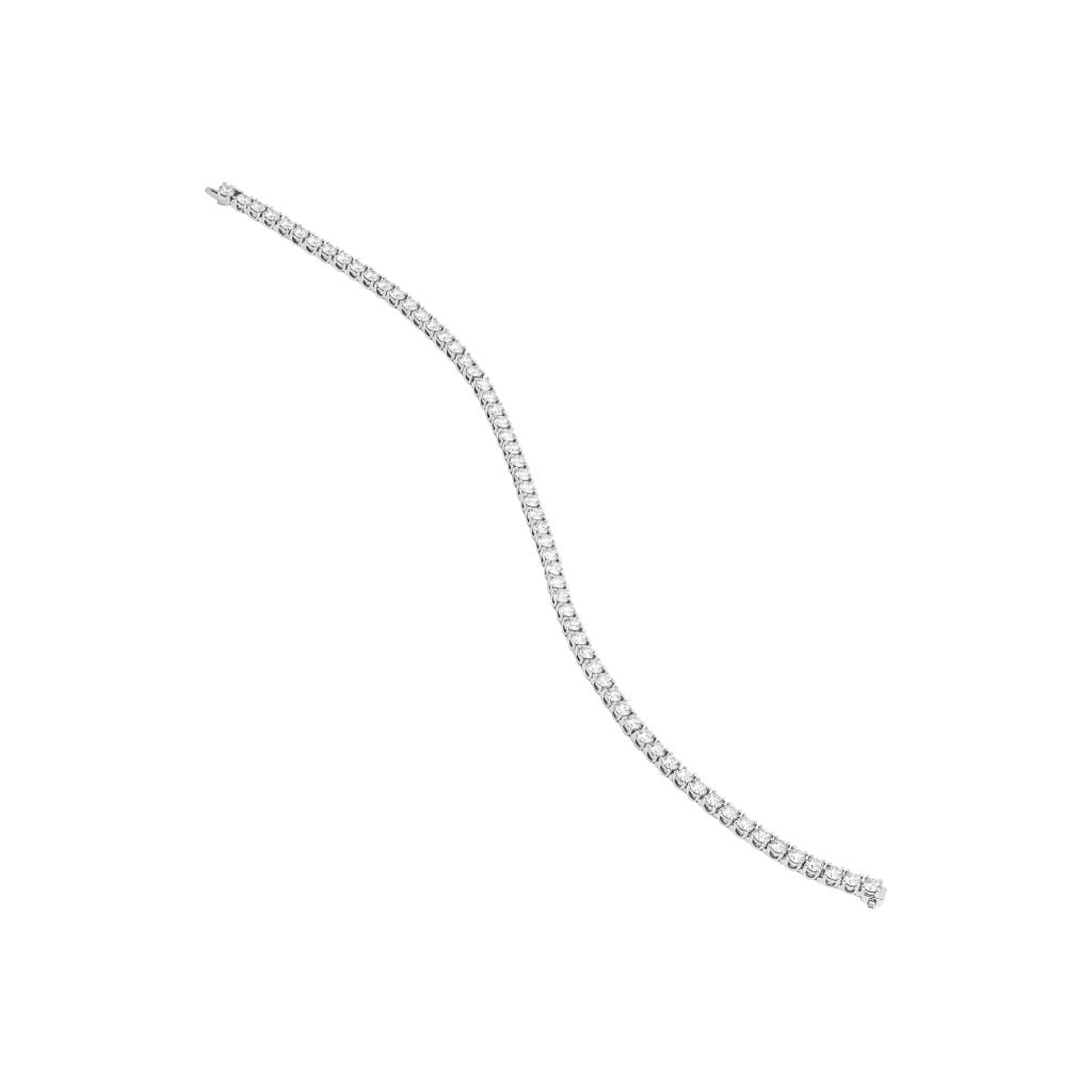 Platinum 4.30ctw Round Brilliant Cut Diamond Tennis Bracelet