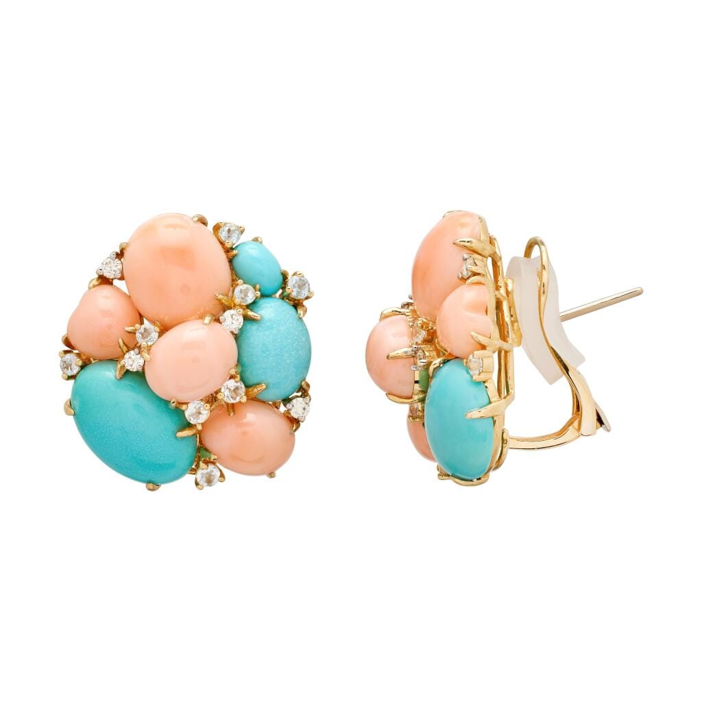 Gold, Multigem and Diamond Earclips