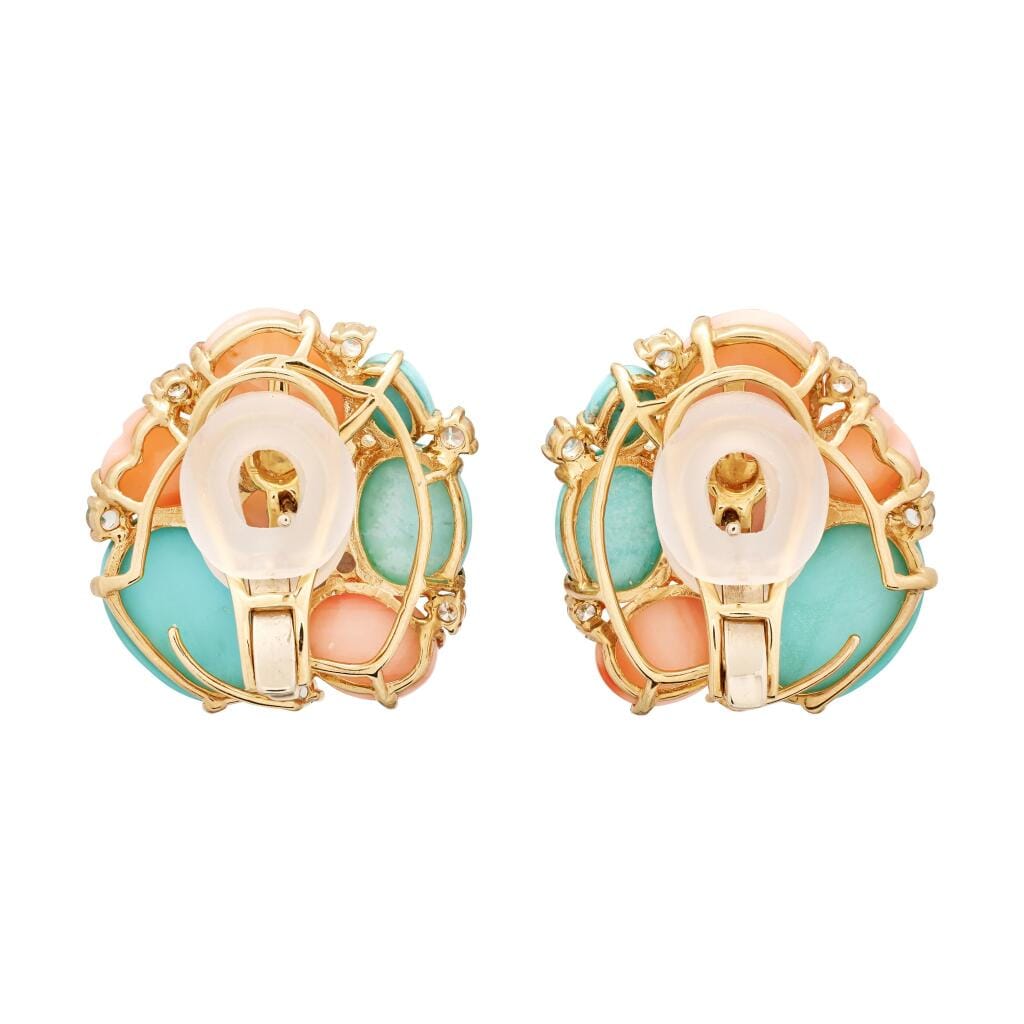 Gold, Multigem and Diamond Earclips